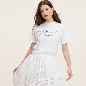 Kate Spade x Target / Champagne and French Fries T-shirt XSmall